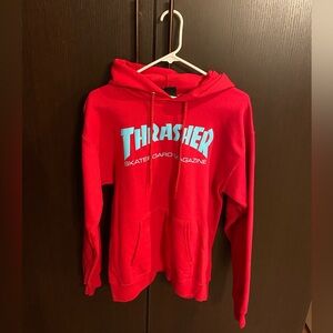 Thrasher Red and Blue Hoodie